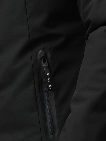 Longline Wadded Jacket - Black