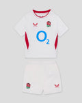 Baby’s England Rugby 25/26 Home Short Sleeve Kit – Brilliant White