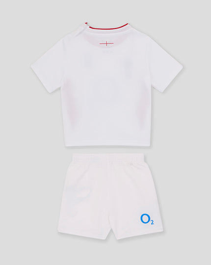 Baby’s England Rugby 25/26 Home Short Sleeve Kit – Brilliant White
