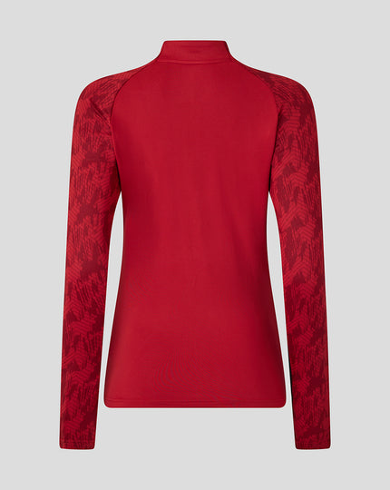 WOMEN'S 25/26 TRAINING QUARTER ZIP - RHYMTHIC RED
