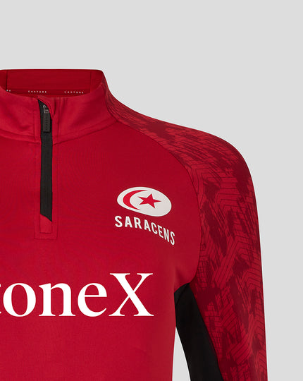 WOMEN'S 25/26 TRAINING QUARTER ZIP - RHYMTHIC RED