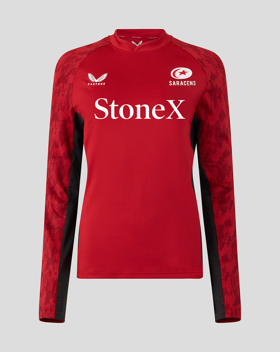 WOMEN'S 25/26 TRAINING DRILL TOP - RHYMTHIC RED