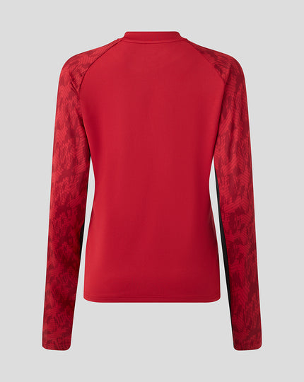 WOMEN'S 25/26 TRAINING DRILL TOP - RHYMTHIC RED