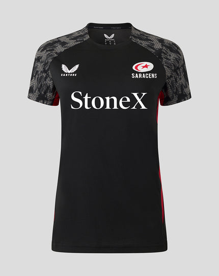 WOMEN'S 25/26 TRAINING SHORT SLEEVE TEE - CAVIAR
