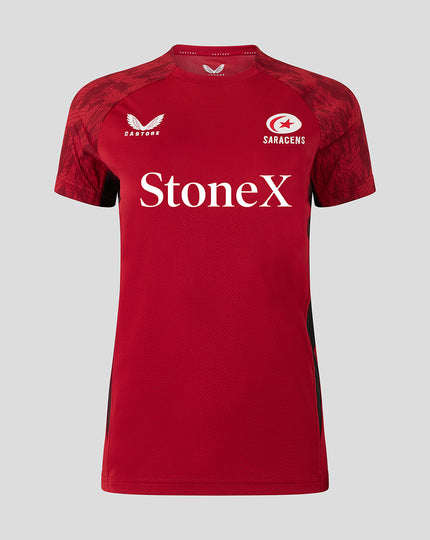 WOMEN'S 25/26 TRAINING SHORT SLEEVE TEE - RHYMTHIC RED