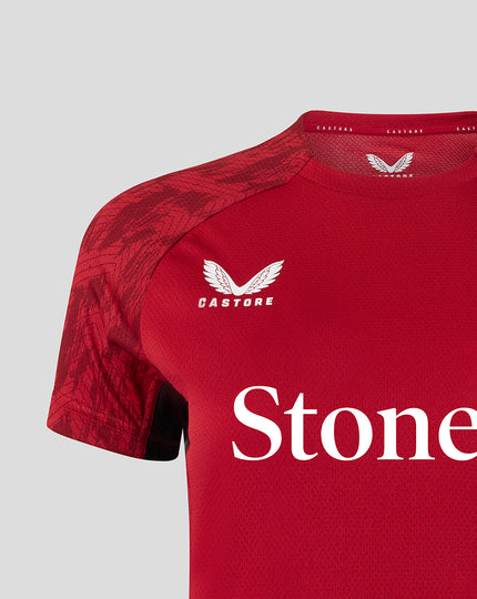WOMEN'S 25/26 TRAINING SHORT SLEEVE TEE - RHYMTHIC RED