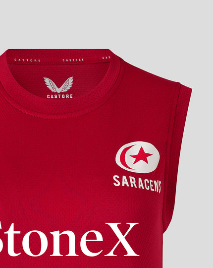 WOMEN'S 25/26 TRAINING VEST - RHYMTHIC RED