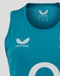 Women’s England Rugby 25/26 Performance Sleeveless Racer Back – Storm Blue