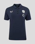Women's England Rugby 25/26 Travel Short Sleeve Polo - Inkwell