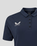 Women's England Rugby 25/26 Travel Short Sleeve Polo - Inkwell
