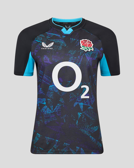 Women’s England Rugby Alternate Short Sleeve Replica Shirt – Caviar