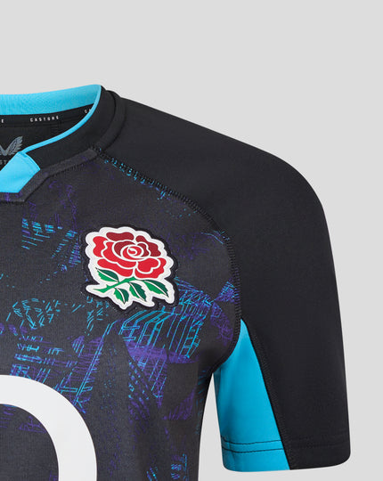 Women’s England Rugby Alternate Short Sleeve Replica Shirt – Caviar