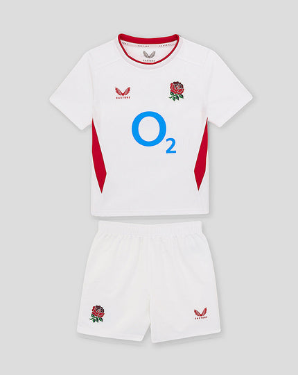 Infant’s England Rugby 25/26 Short Sleeve Home Kit – Brilliant White