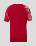 Junior England Rugby 25/26 Pre Match Short Sleeve T-Shirt - Jester Red