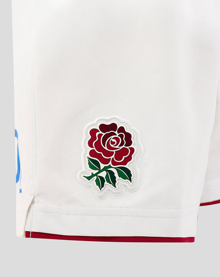 Junior England Rugby 25/26 Home Shorts - Brilliant White