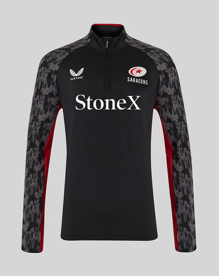 MEN'S 25/26 TRAINING QUARTER ZIP - CAVIAR