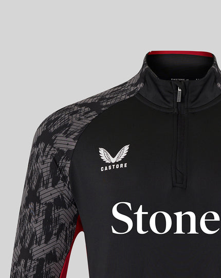 MEN'S 25/26 TRAINING QUARTER ZIP - CAVIAR