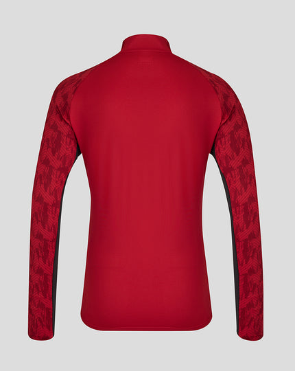 MEN'S 25/26 TRAINING QUARTER ZIP - RHYMTHIC RED