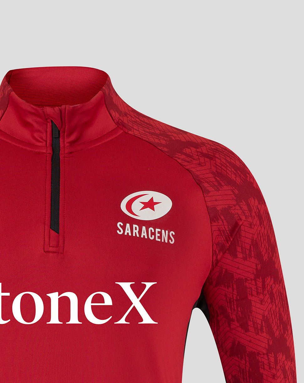MEN'S 25/26 TRAINING QUARTER ZIP - RHYMTHIC RED