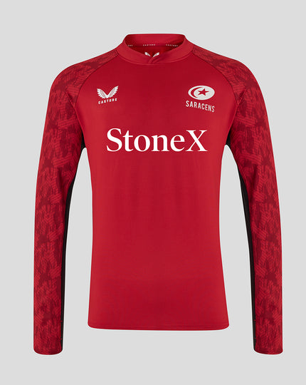 MEN'S 25/26 TRAINING DRILL TOP - RHYTMIC RED
