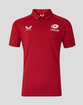 MENS 25/26 PRESENTATION POLY POLO - RHYTHMIC RED