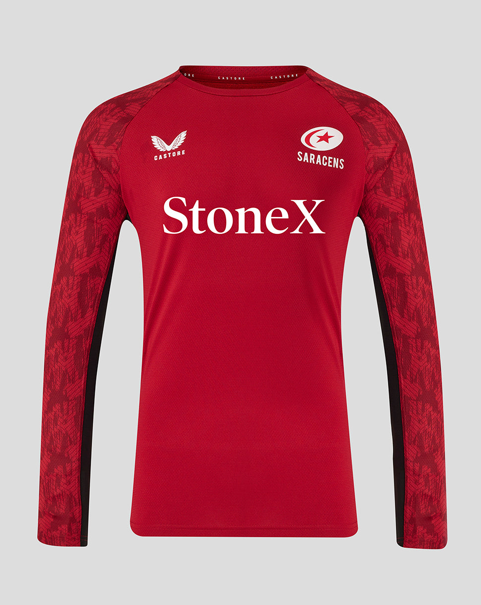 MEN'S 25/26 TRAINING LONG SLEEVE TEE - RHYTMIC RED