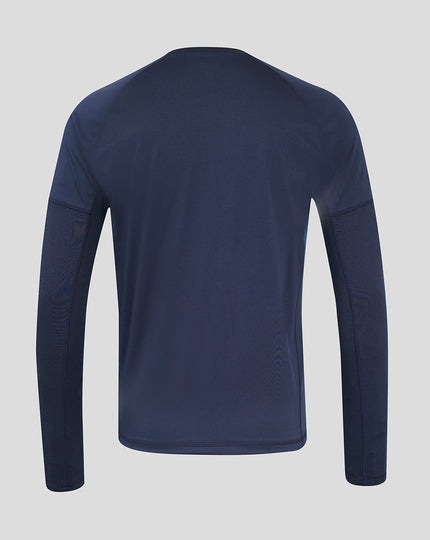Men’s England Rugby 25/26 Contact Long Sleeve Drill Top – Inkwell