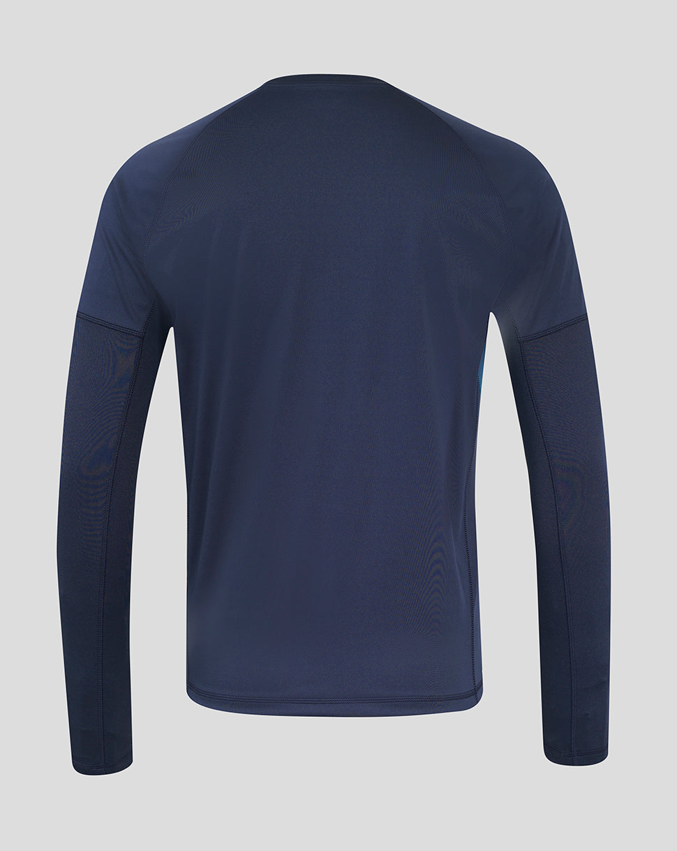 Men’s England Rugby 25/26 Contact Long Sleeve Drill Top – Inkwell