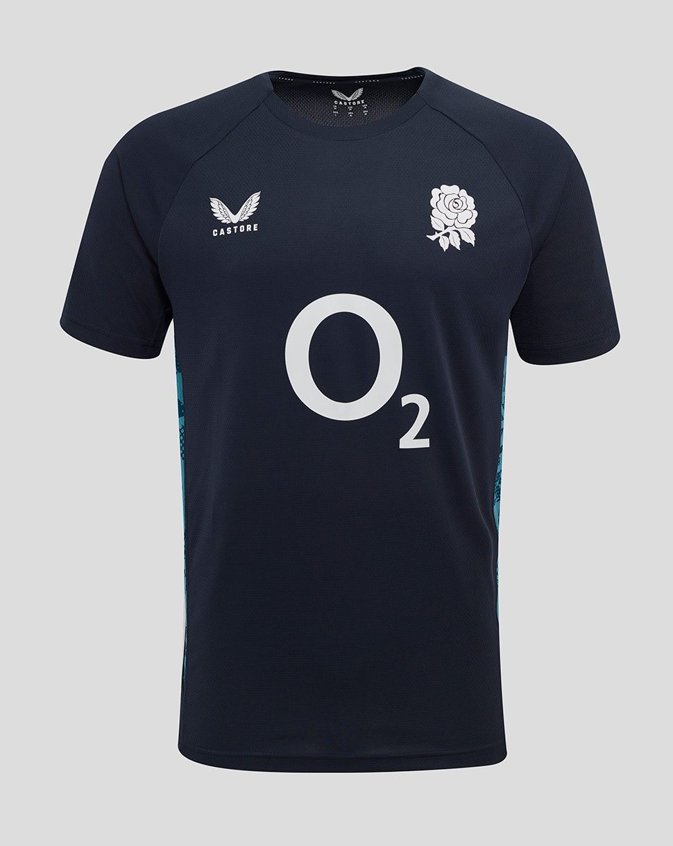 Men’s England Rugby 25/26 Performance Short Sleeve T-Shirt – Inkwell