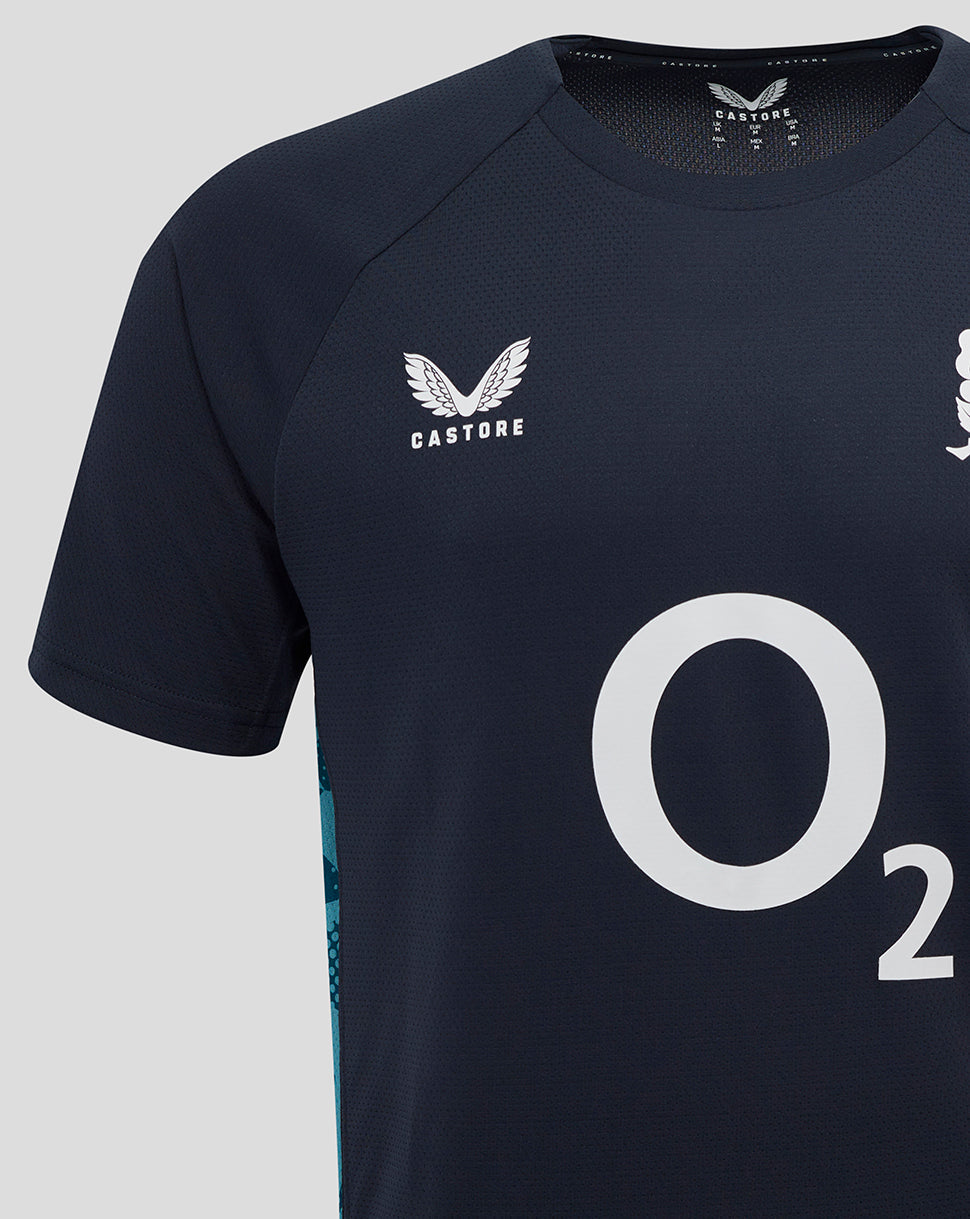 Men’s England Rugby 25/26 Performance Short Sleeve T-Shirt – Inkwell