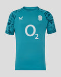 Men’s England Rugby 25/26 Performance Short Sleeve T Shirt – Storm Blue
