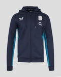Men’s England Rugby 25/26 Performance Full Zip Long Sleeve Hoodie – Inkwell