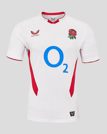 Men’s England Rugby 25/26 Home Pro Short Sleeve Shirt – Brilliant White