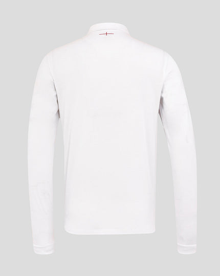 Men’s England Rugby 25/26 Home Classic Long Sleeve Shirt – Brilliant White