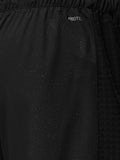Close up of black ProTek woven fabric on Flex Winterised Joggers with water droplets