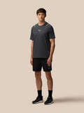 Male model wearing Apex Training 6 inch shorts in black with a small Castore logo on the left leg.