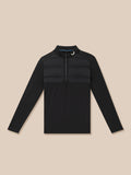 Golf Pinnacle LVS Hybrid top in black with a padded chest panel and layered ventilation for temperature control.