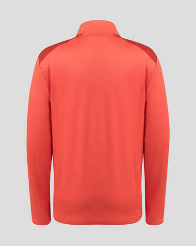 SARACENS JUNIOR 2026/27 TRAINING QUARTER ZIP TOP - RED