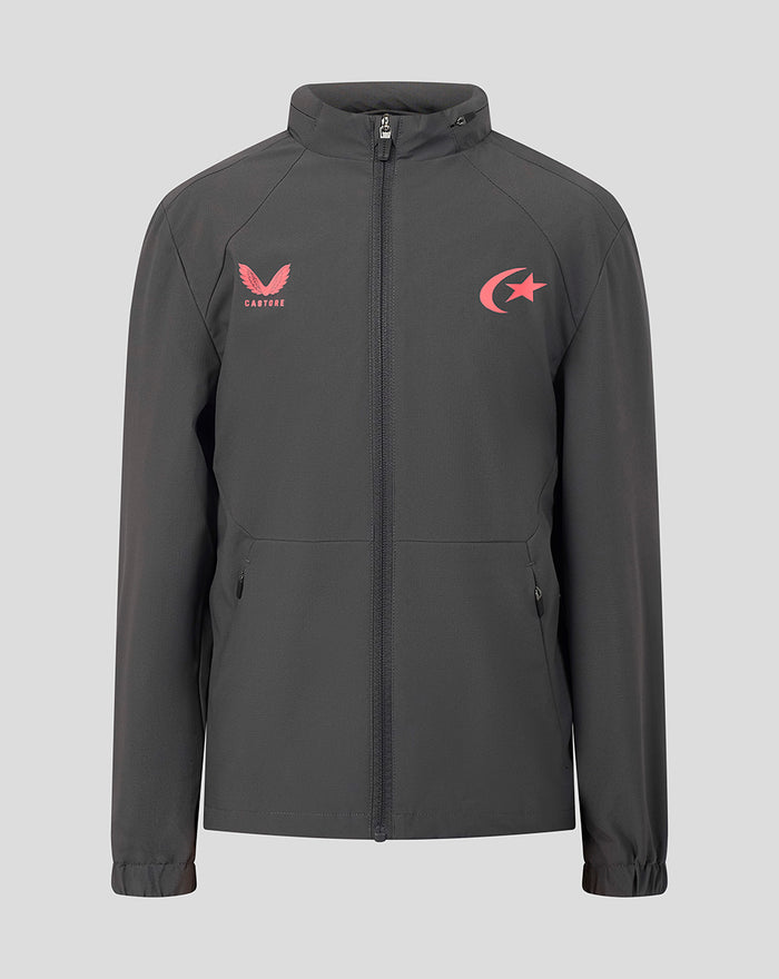 SARACENS JUNIOR 2026/27 TRAINING SHOWER JACKET - GREY