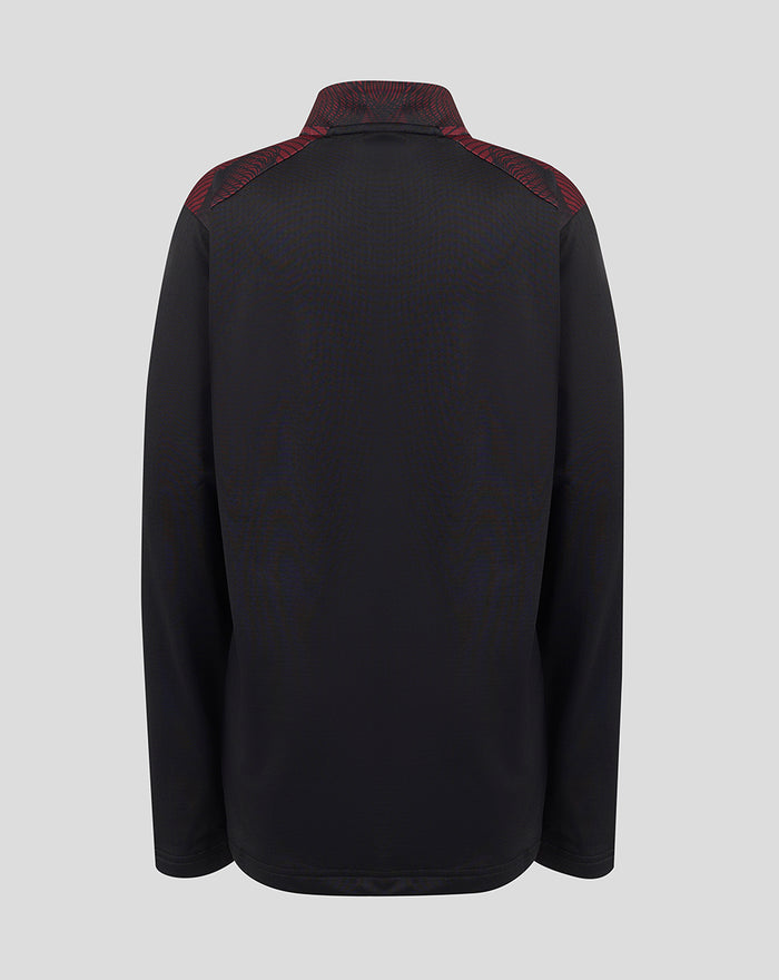 SARACENS JUNIOR 2026/27 MATCHDAY QUARTER ZIP TOP - BLACK