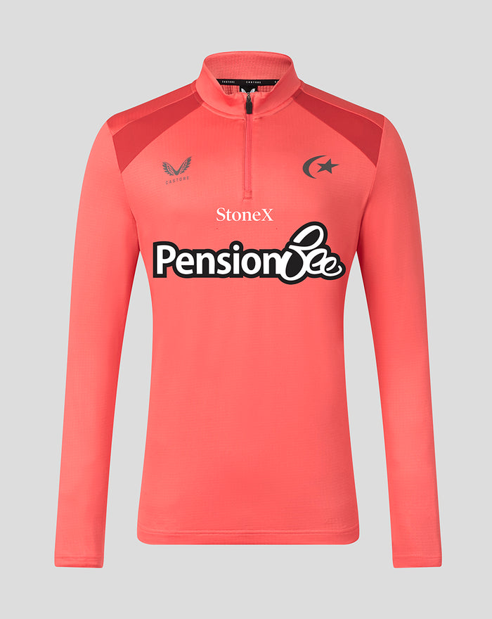 SARACENS MENS 2026/27 TRAINING QUARTER ZIP TOP - ROSE