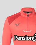 SARACENS MENS 2026/27 TRAINING QUARTER ZIP TOP - ROSE