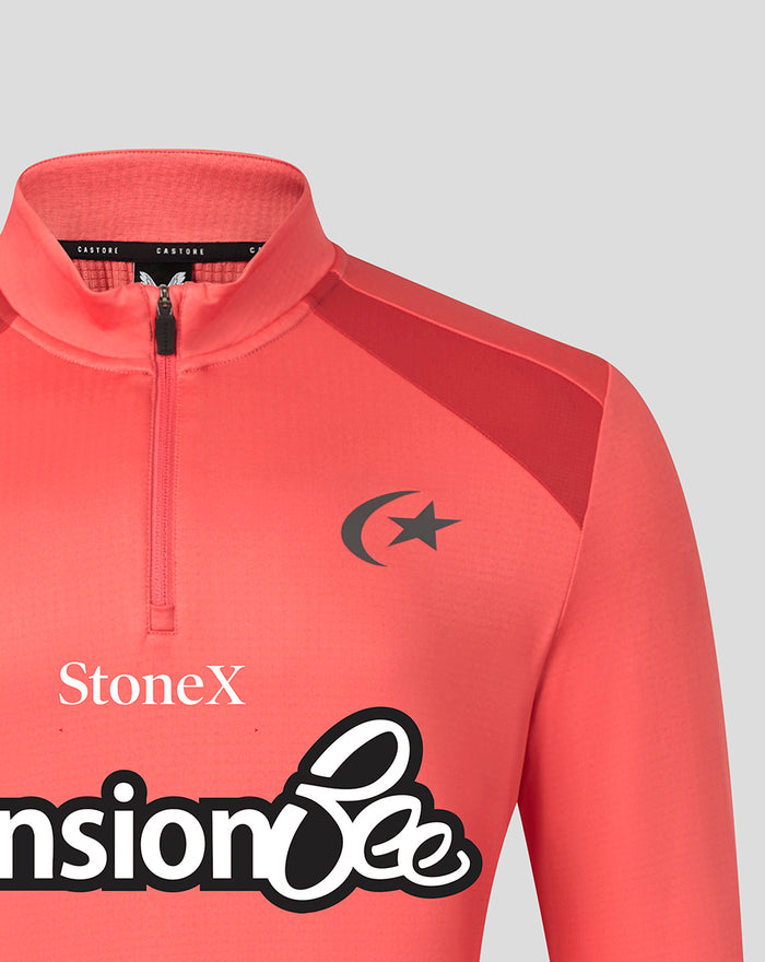 SARACENS MENS 2026/27 TRAINING QUARTER ZIP TOP - ROSE