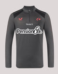 SARACENS MENS 2026/27 TRAINING QUARTER ZIP TOP - GREY
