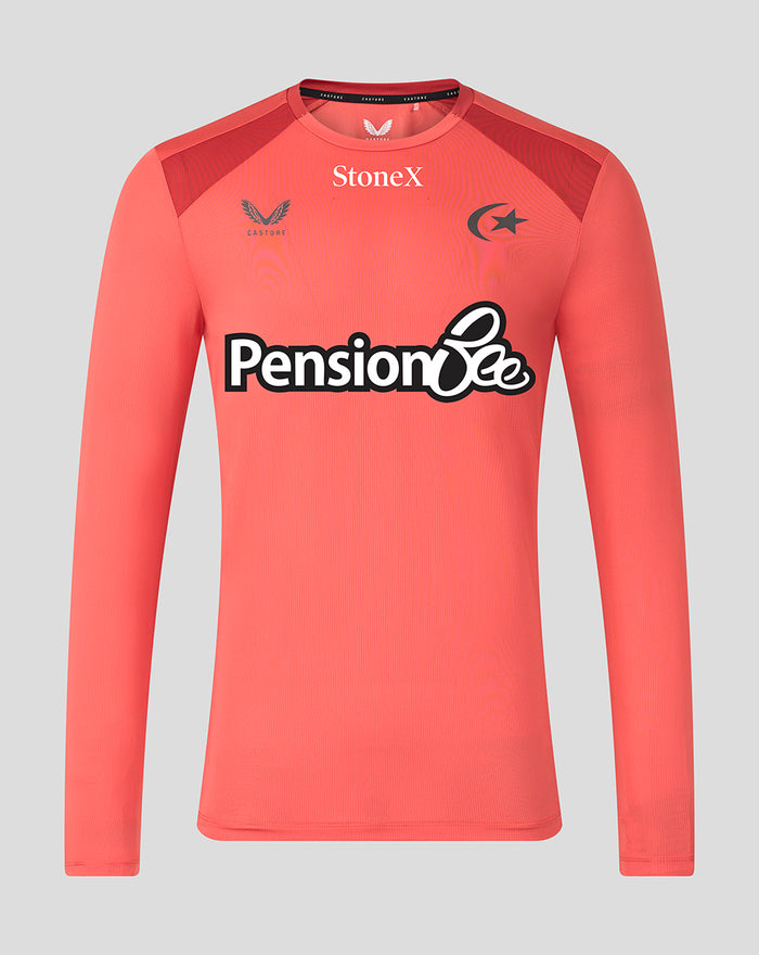 SARACENS MENS 2026/27 TRAINING LONG SLEEVE TOP - ROSE