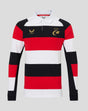 150th Anniversary Classic Cotton Long Sleeve Shirt in white black and red blocks with a gold crest on the chest.