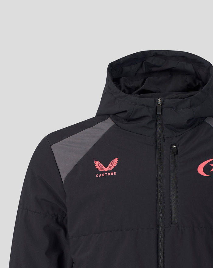 SARACENS UNISEX 2026/27 TRAINING PADDED JACKET - BLACK