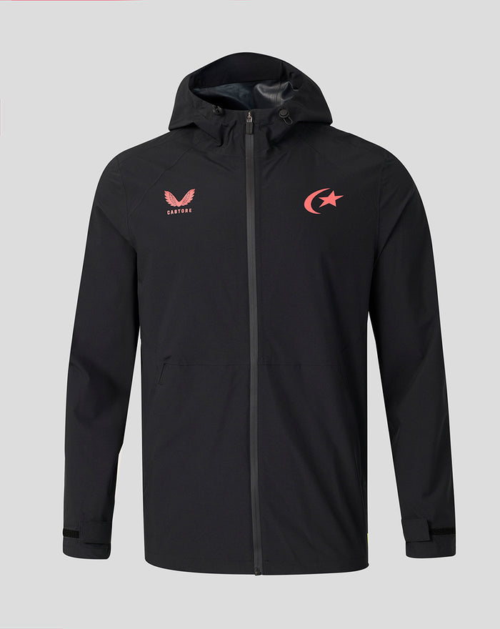 SARACENS UNISEX 2026/27 TRAINING RAIN JACKET - BLACK