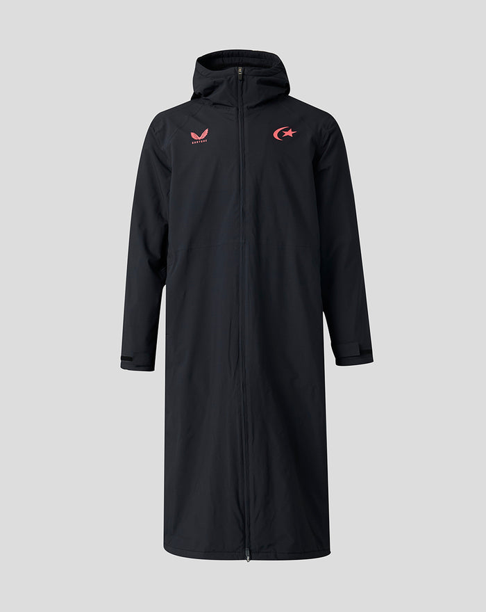 SARACENS UNISEX 2026/27 TRAINING THERMAL ROBE - BLACK