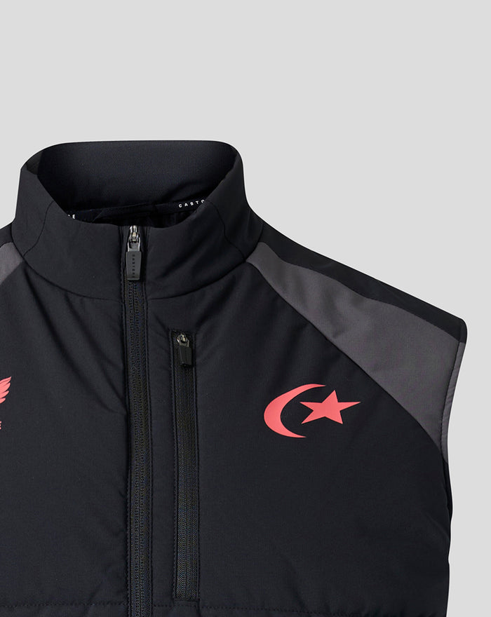 SARACENS UNISEX 2026/27 TRAINING GILET - BLACK